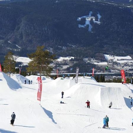 Leilighet Med Panoramautsikt Sjusjoen Innendors Parkering Eksteriør billede